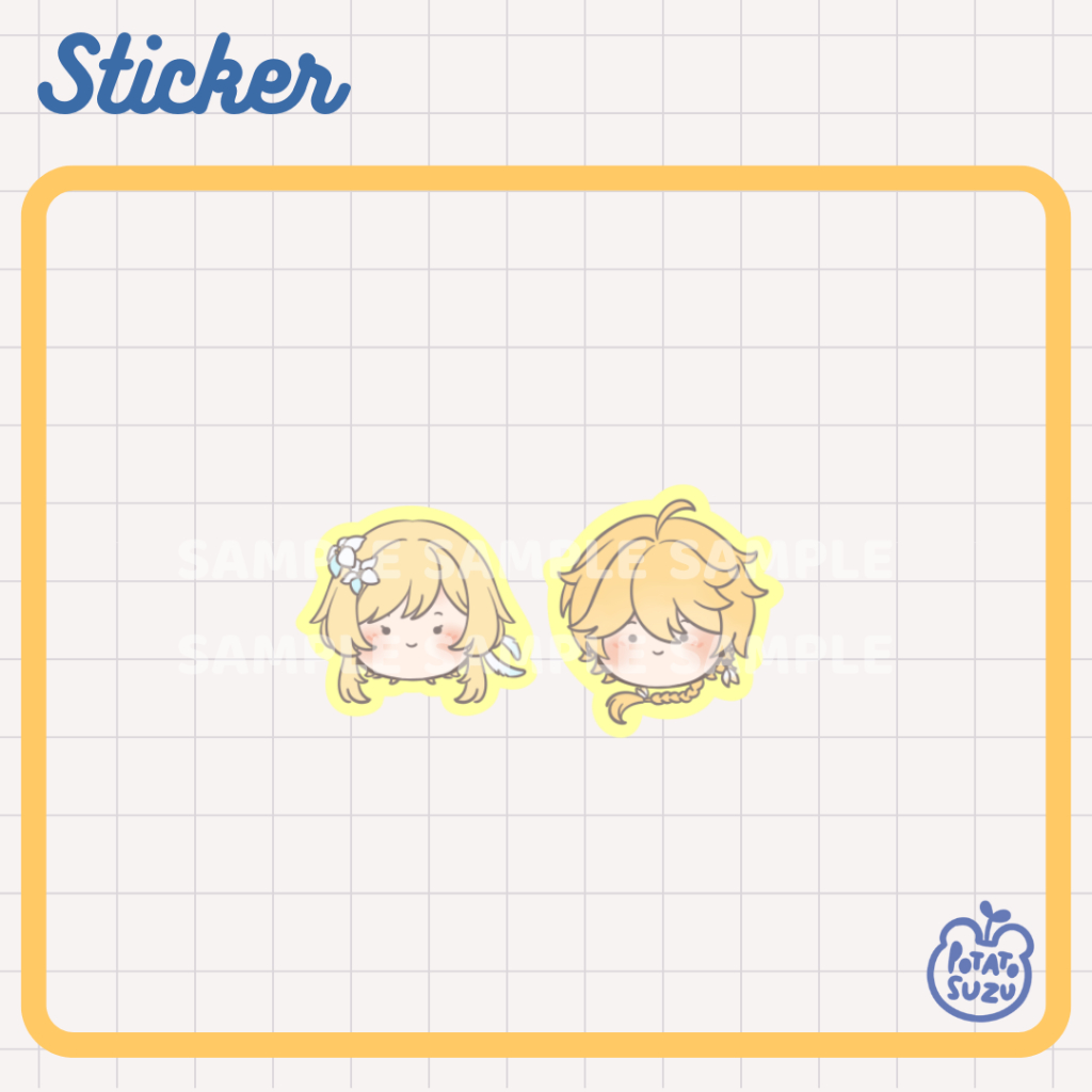 

Sticker Mini Fanmerch Genshin Impact - Traveller