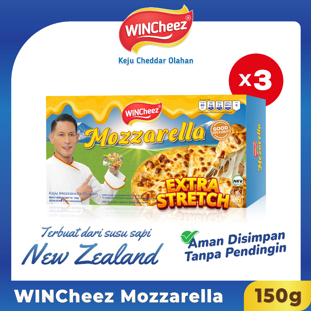 

WINCheez Keju Mozzarella 150 Gram x 3 Pcs