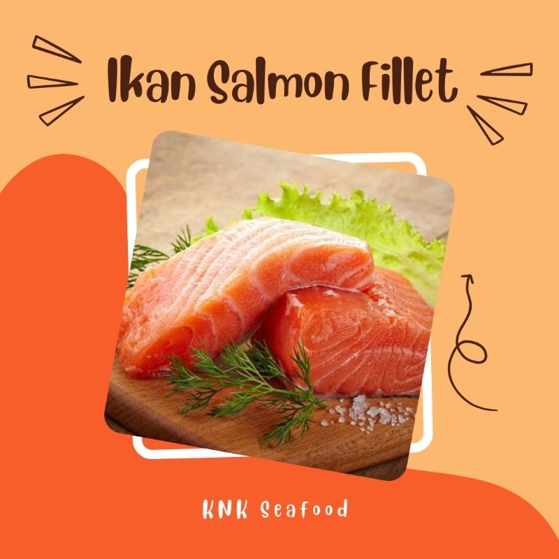 

KNK - ikan salmon fillet premium pack 50 gram cocok untuk mpasi