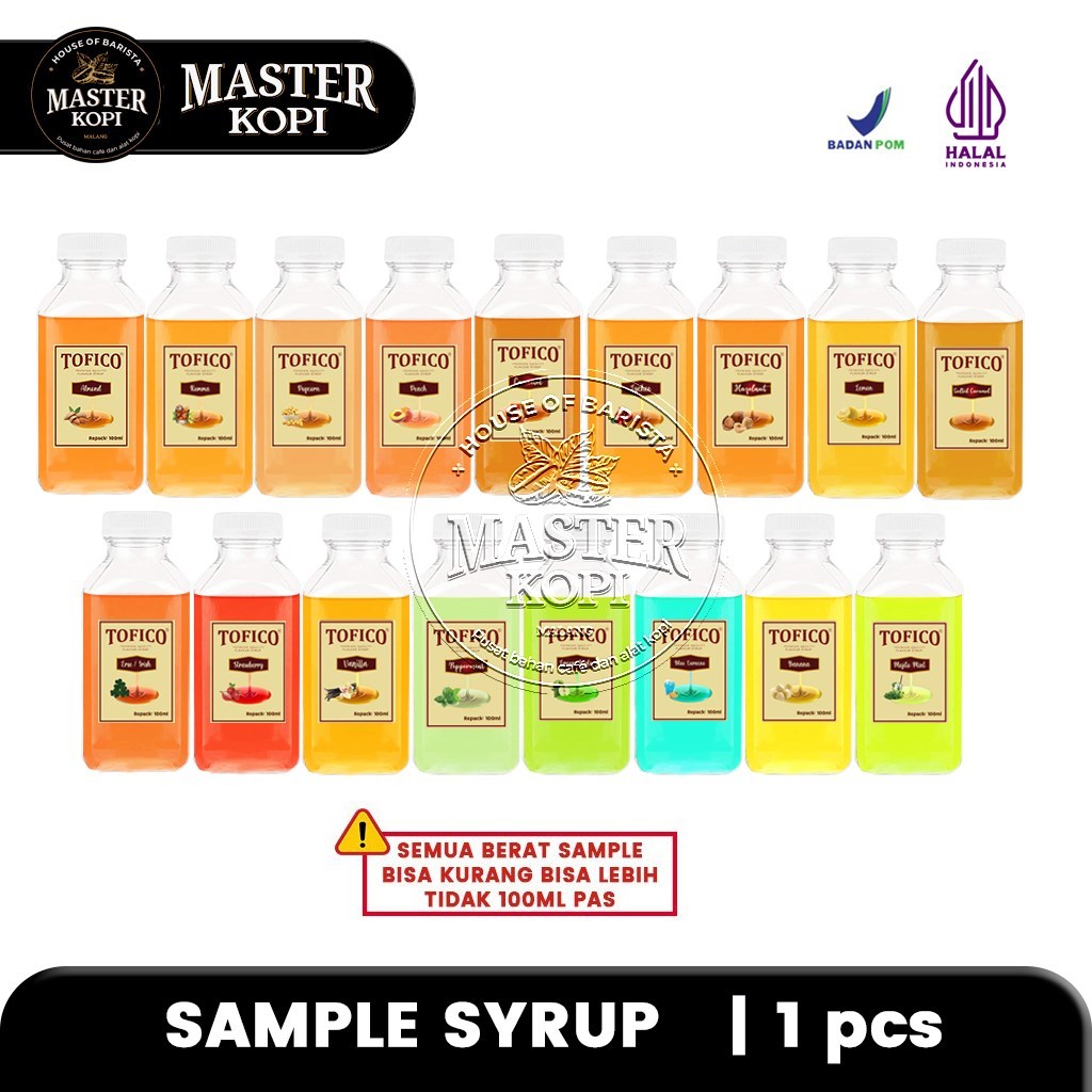 

Sirup Tofico Repack / Syrup Tofico All Varian Botol Plastik 100ml