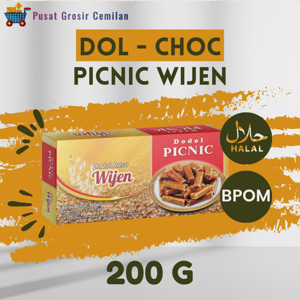 

Dodol Garut Picnic Wijen 200g Dodol Wijen Garut