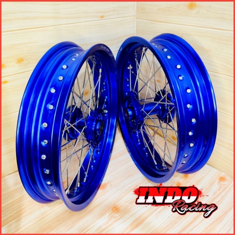 Paket Velg Scarlet KLX 150 Dtracker 150 Supermoto Tromol CNC Scarlet Velg Scarlet Plus Tromol & Jari