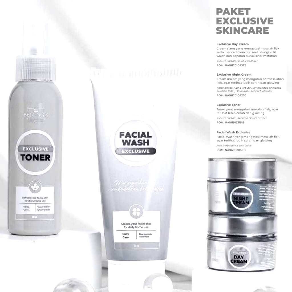 BENINGS SKINCARE DR OKY PRATAMA PAKET EXCLUSIVE | PAKET EXCLUSIVE BENINGS SKINCARE | EXCLUSIVE SKINC