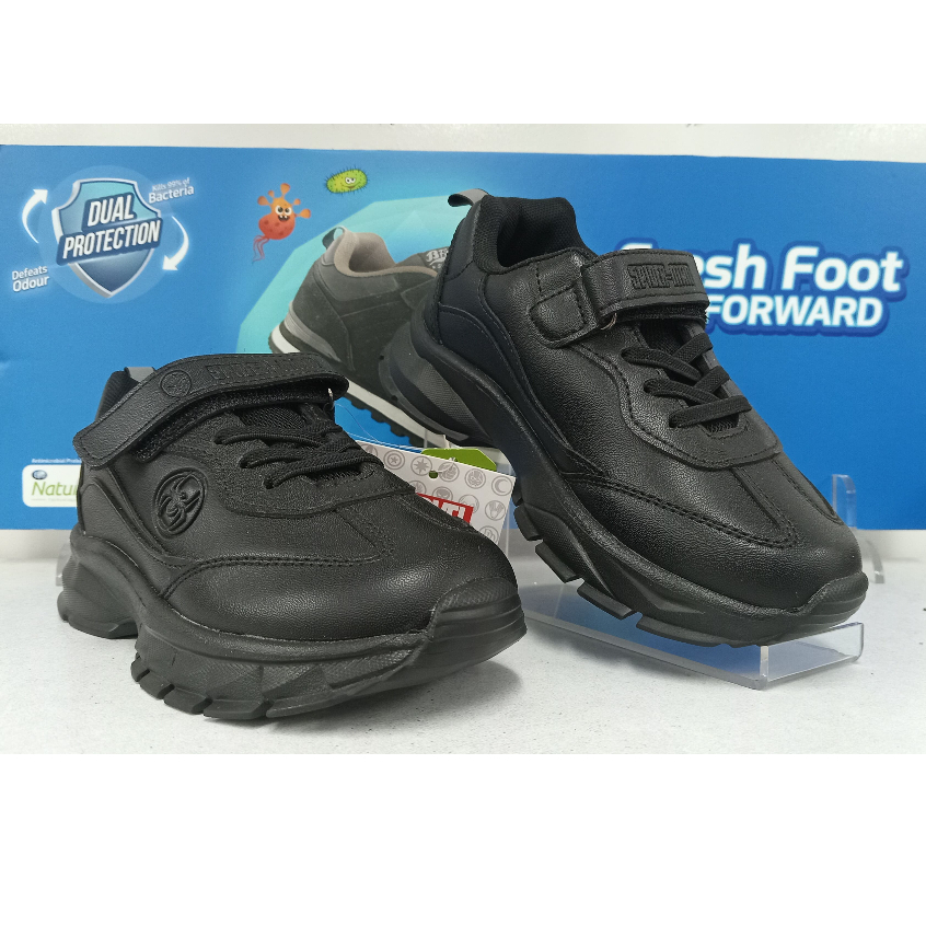 BATA X MARVEL SEPATU SEKOLAH ANAK LAKI LAKI HITAM