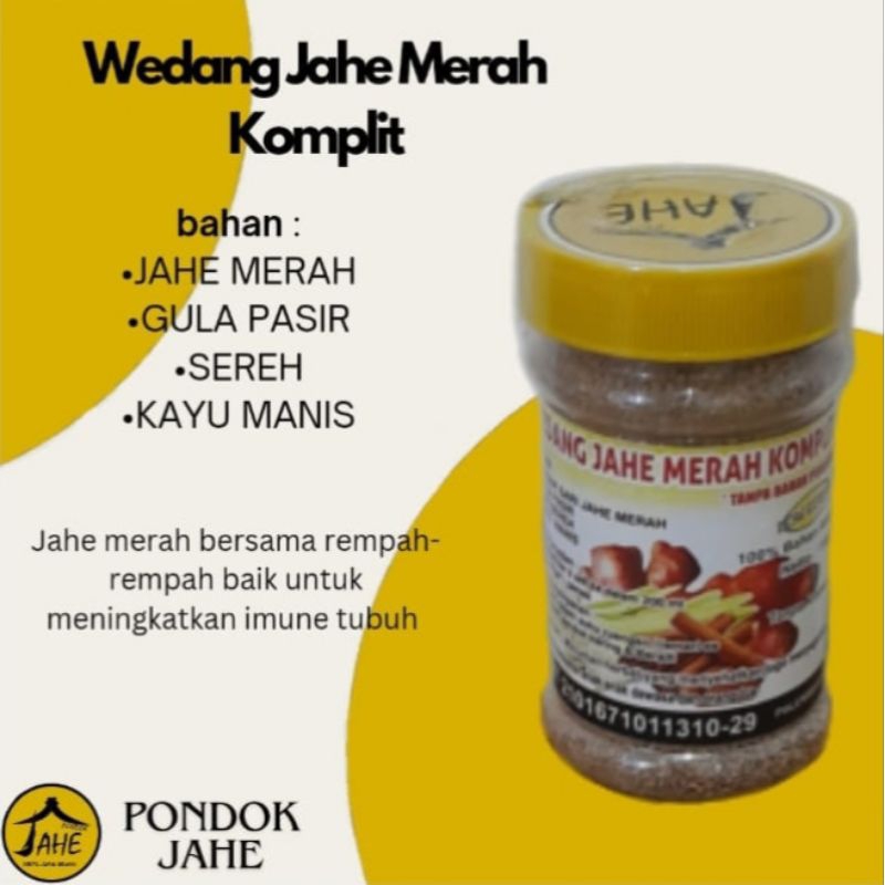

| • Wedang Jahe Merah Komplit • |