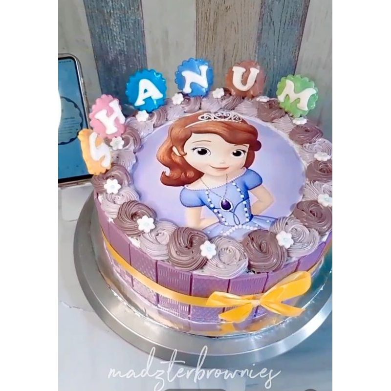 

kue ulang tahun anak cewek / kue ulang tahun sofia the first / cake tart sofia /cake tart elsa