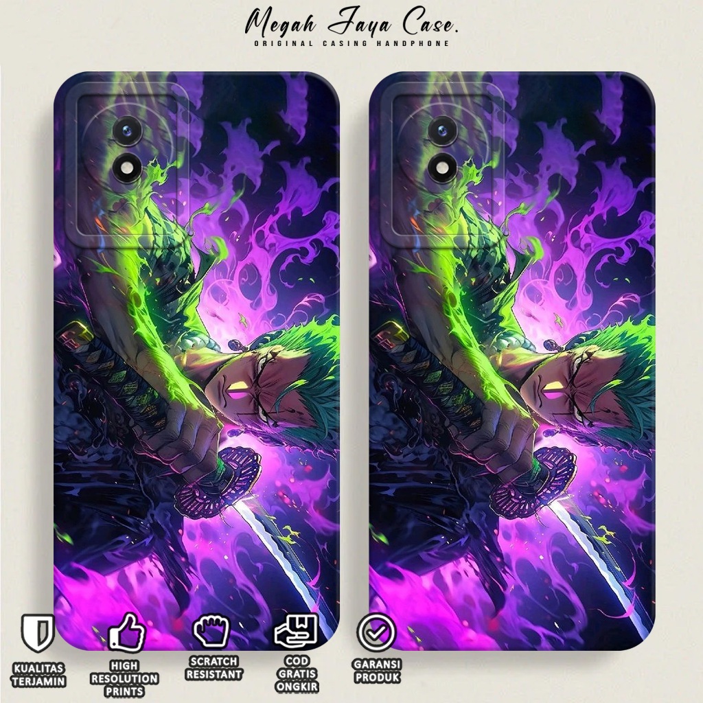 Softcase Hp VIVO Y02 / Y02A / Y02T - Case Hp VIVO Y02 / Y02T / Y02A Motif Roronoa Zoro - Casing Hp V