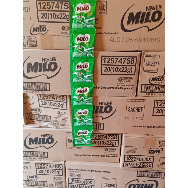 

MILO RENCENG ISI 11 SACHETS X 22 GRAM