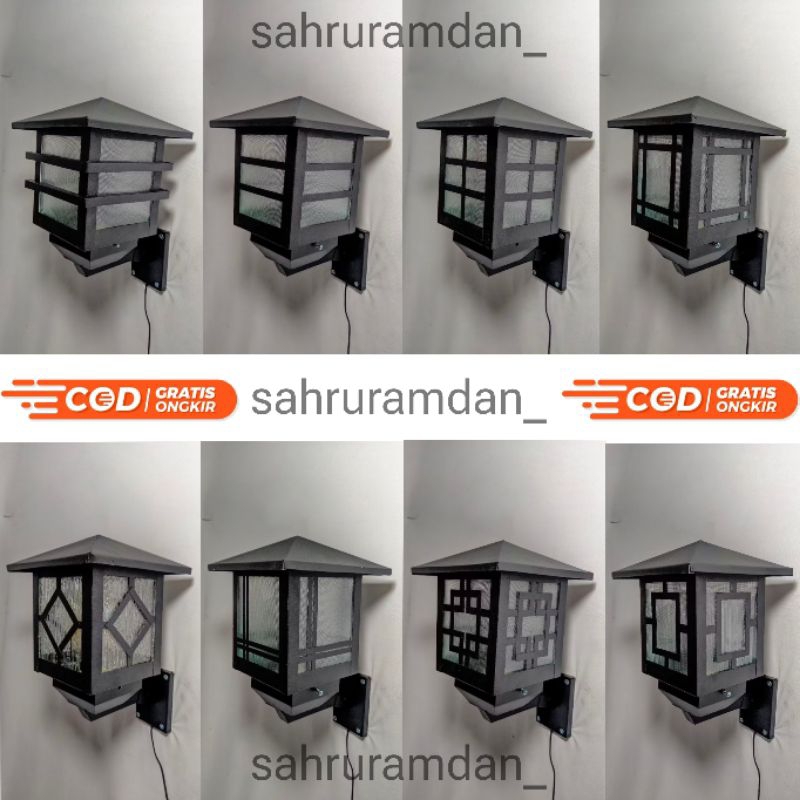 lampu dinding minimalis outdoor / lampu hias dinding