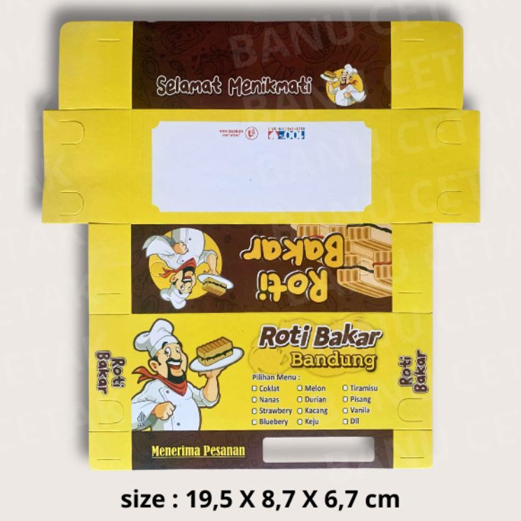 

Penjualan Berkualitas COD ISI 1PCS Dus roti bakar UNIVERSAL Kemasan roti bakar Dus roti PREMIUM