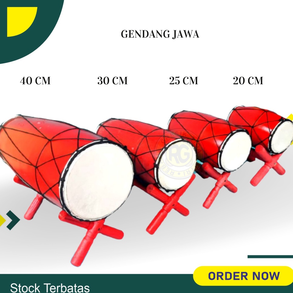 Hemat Biaya  gendang anak ukuran 4 cm gendang jawa kendang jaipong gendang ketipung