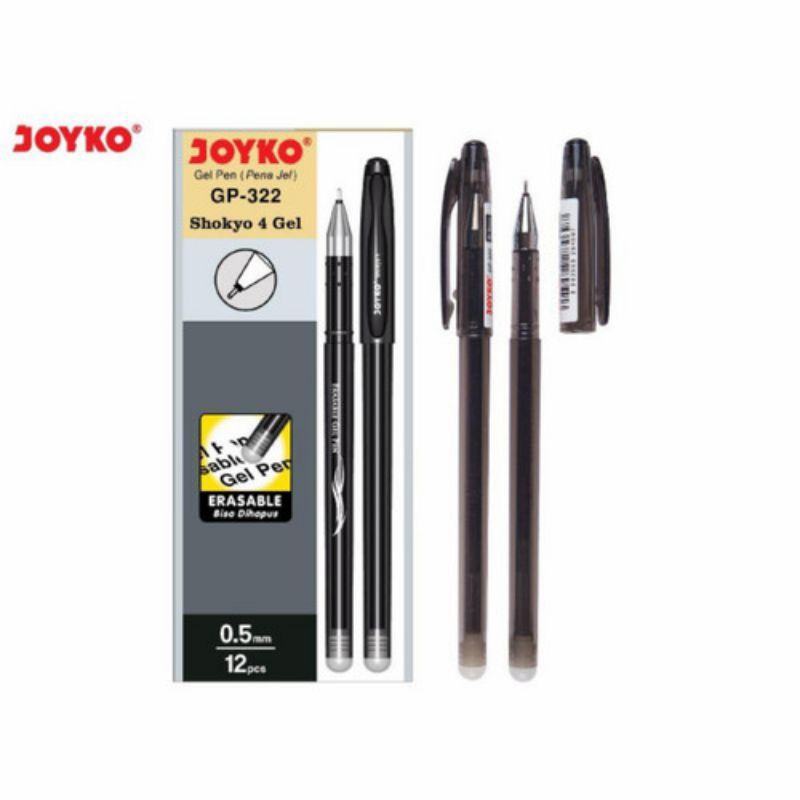 

pen joyko gp 322 erasable 1box isi 12pcs