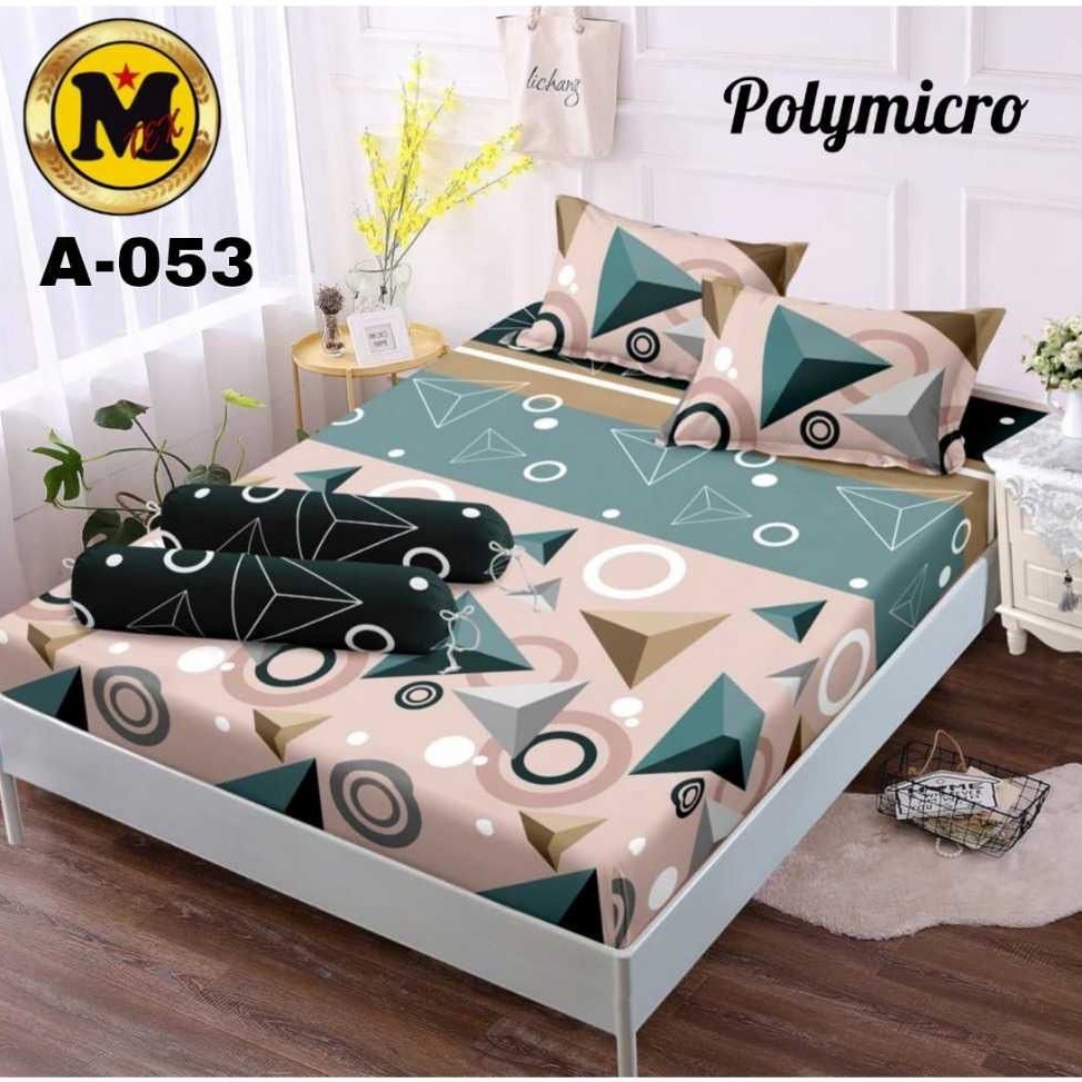 See Here Sprei Kasur Set Sarung Bantal Dan Sarung Guling Motif Abstrak Viral UK 18 x 2 16x2 12x2 9x2