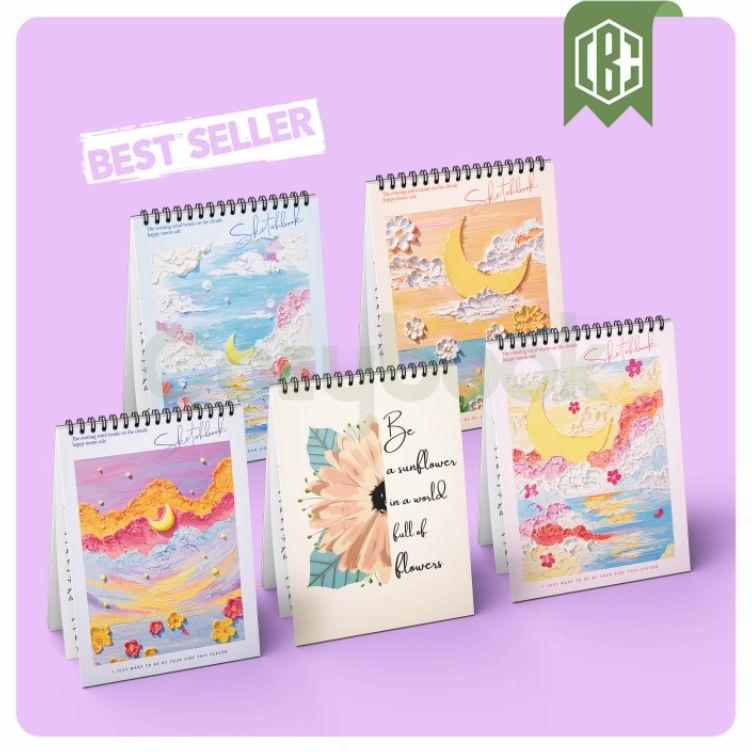 

Pusat Pembelian PROMOSketchbook A5 Buku Gambar A5 BUKU Sketsa Vertikal Jilid Spiral 45 Lembar 9 Halaman Motif ART 3D Lukisan