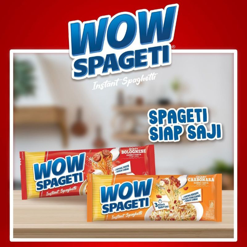 

1PCS MAYORA WOW SPAGETI PASTA SPAGHETTI INSTAN