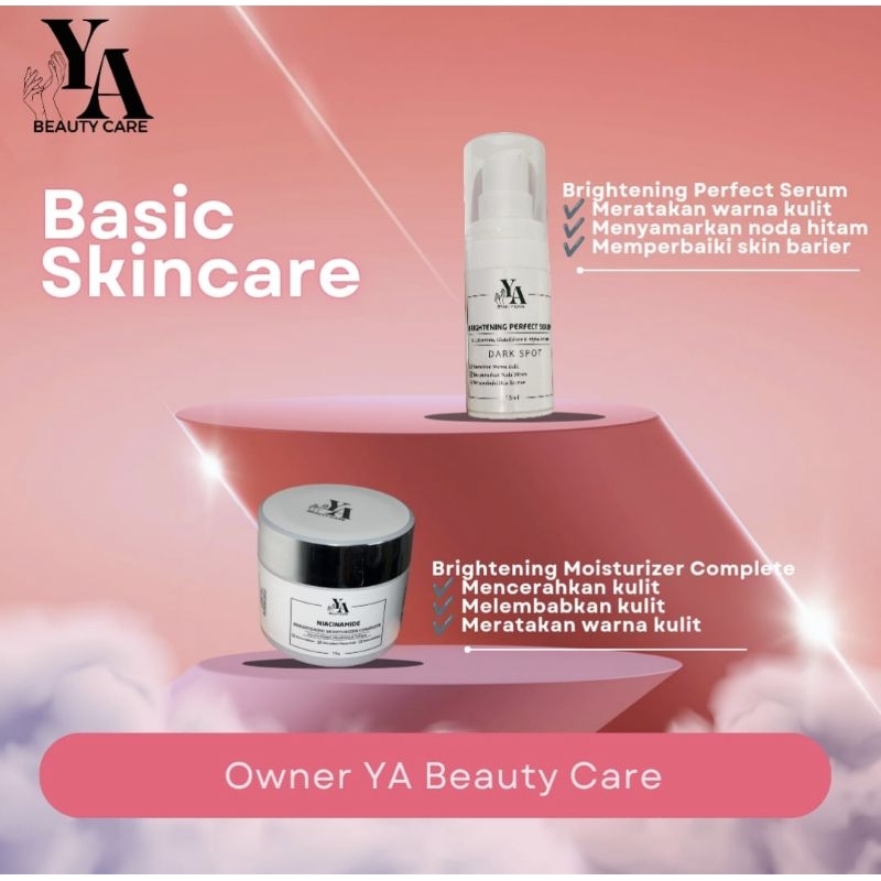 BASIC SKINCARE YA BEAUTYCARE SERUM PLUS MOISTURIZER YA/ BODY LOTION WHITENING YABEAUTYCARE/HB YA BEA