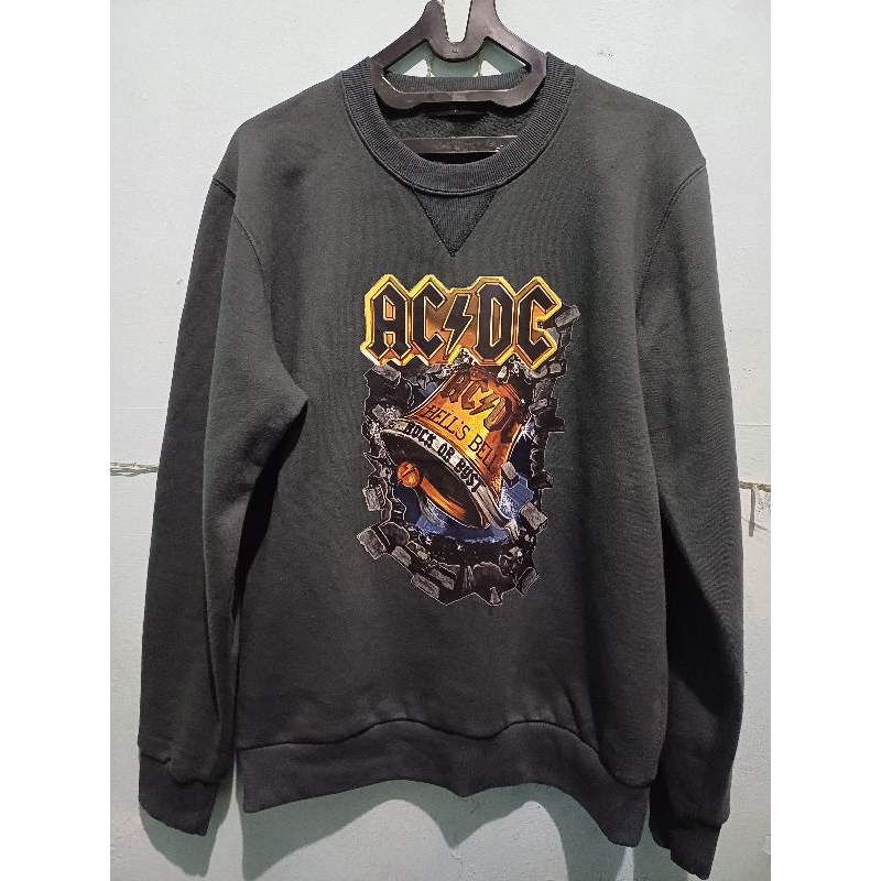 crewneck TOPTEN Collab ACDC ORI preloved