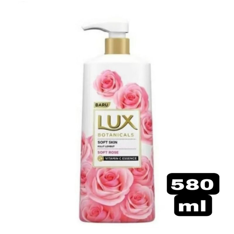 LUX BOTANICALS SOFT ROSE PUMP BODY WASH 580ML