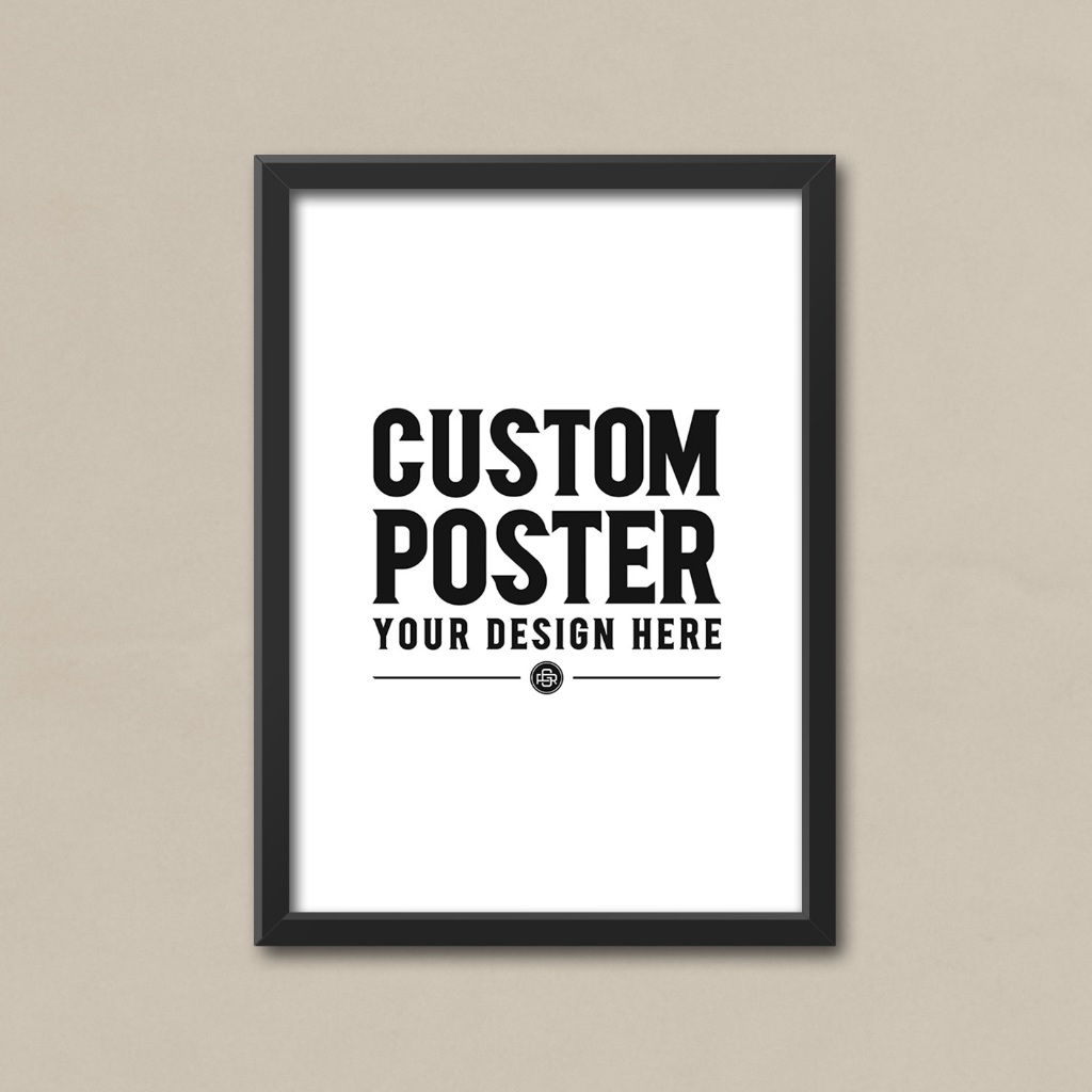 Custom Poster Dinding Bingkai Frame / CUSTOM