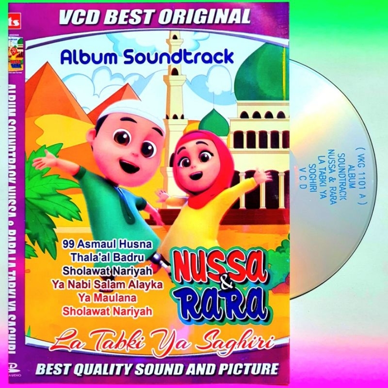 LENGKAP FULL BOX-KASET VCD LAGU RELIGI ANAK ANAK SOUNTRACK NUSSA RARA TERBARU-KASET DVD NUSSA DAN RA