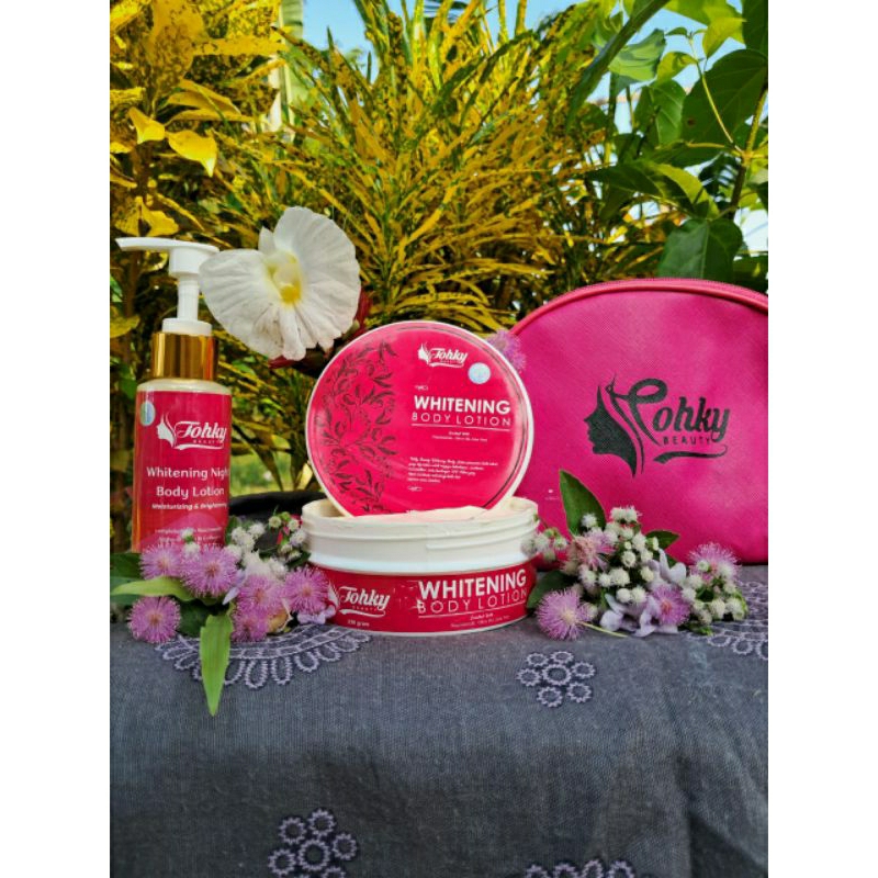 Tohky beauty paket pemutih badan(free pouch)
