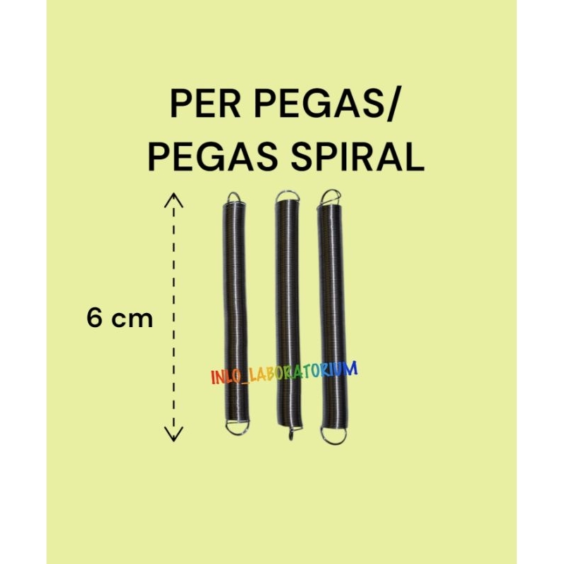 Per Pegas Dia 1 cm Panjang 6 cm/Pegas Spiral Praktikum Fisika Hooke