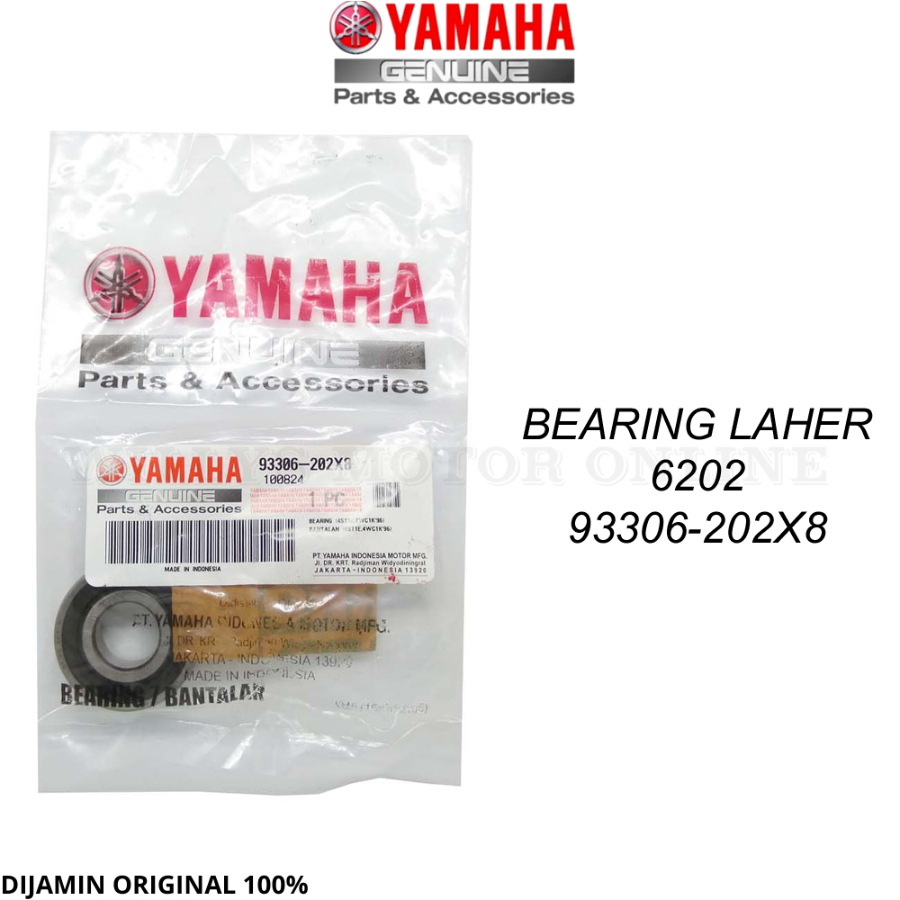 BEARING LAHER 6202 ORIGINAL YAMAHA GENUINE PART 93306-202X8 / LAHER 6202 YAMAHA