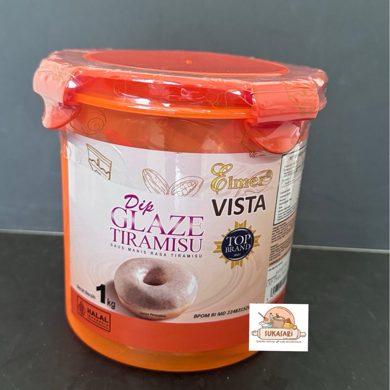 

Elmer Dip Glaze Tiramisu 1kg Tiramizu donut donat cake