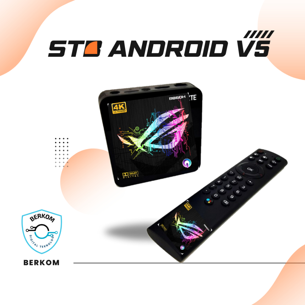 STB ANDROID TV BOX V5 FULL UNLOCK REMOT VOICE | STB VERSI 5 | SETOPBOX