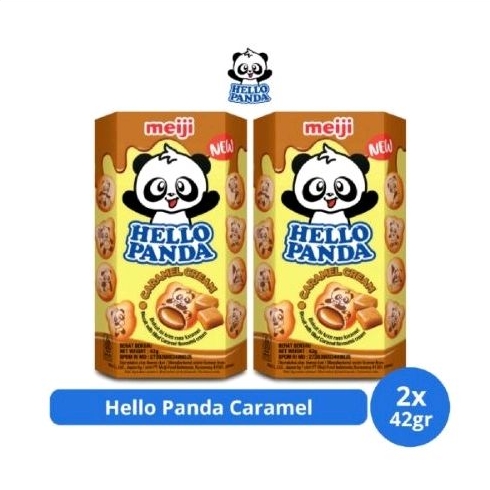 

MEIJI BISCUIT HELLO PANDA CARAMEL CREAM BOX 42 GR (2 PCS)