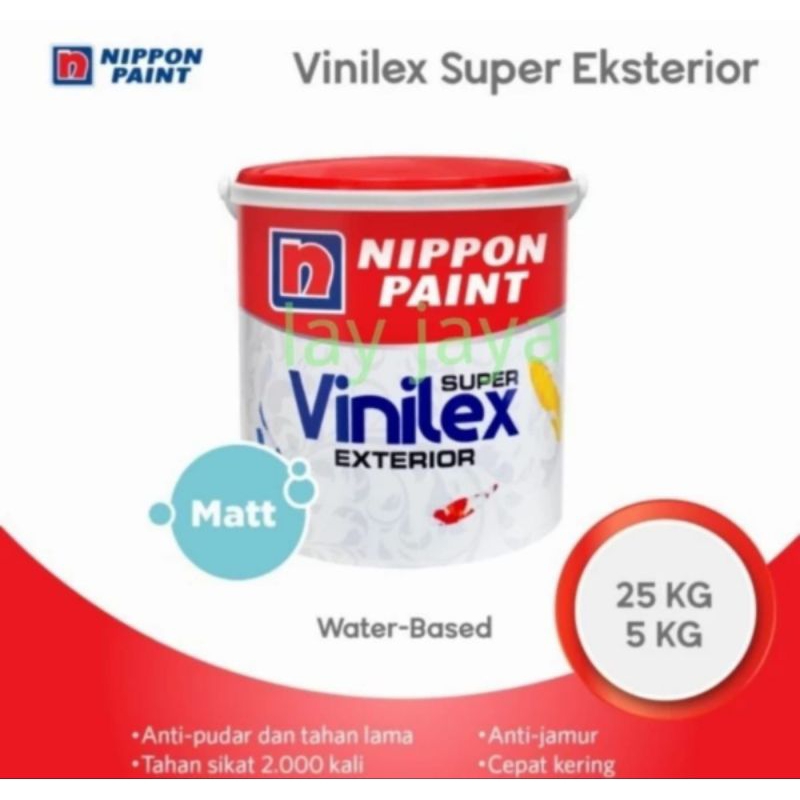 Cat Tembok Exterior Vinilex Super Exterior 300 White Ready Mix