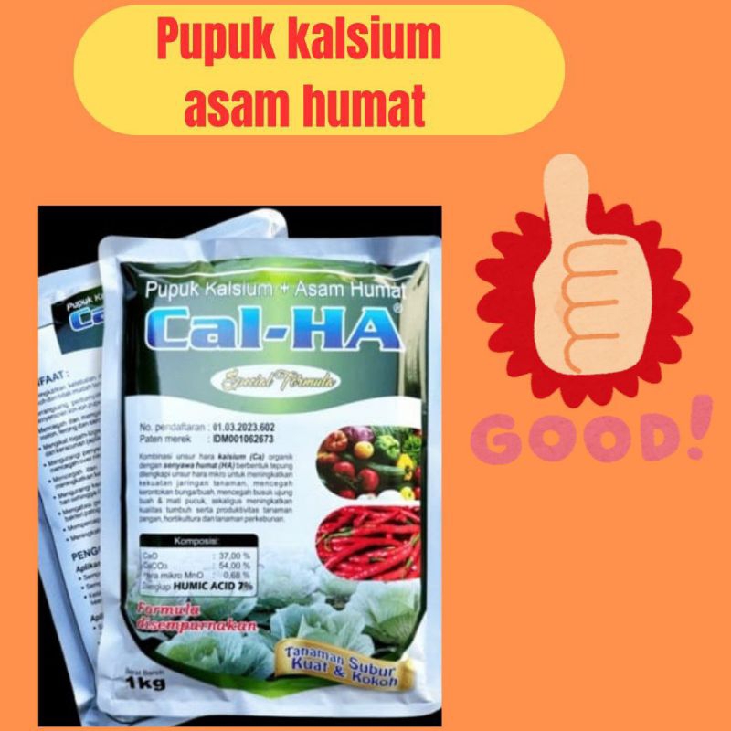 LANGSUNG PABRIK...!! Pupuk Calsium+Asam Humat, Cal-Ha Pupuk Kalsium Asam Humat Kemasan Pabrik
