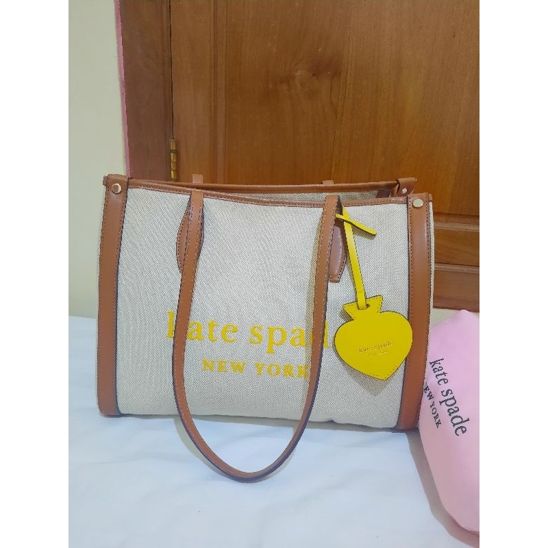 PRELOVED ORIGINAL KATESPADE MARKET CANVAS TOTE BAG VINTAGE