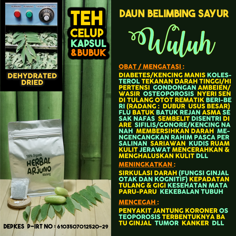 

Dehydrated Dried Teh Celup Kapsul Bubuk Daun Belimbing Wuluh Sayur Obat Hipertensi Diabetes Osteoporosis Asma Sesak Nafas Kolesterol Gondongan Rematik Radang Dubur Usus Sifilis Wasir Beri Beri Pembersih Darah Rahim Tinggi Menghaluskan Kulit Herbal Alami