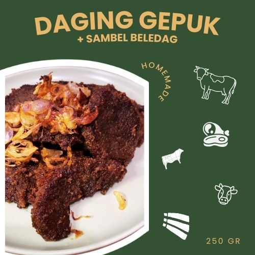 

Pawon Kayu - Daging Gepuk Frozen Siap Goreng - Plus Sambal Beledag - (VAKUM) 250gr