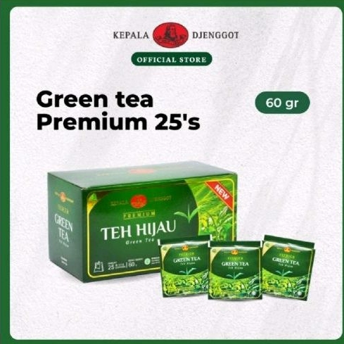 

KEPALA DJENGGOT TEH CELUP 25'S GREEN TEA BOX 60 GR