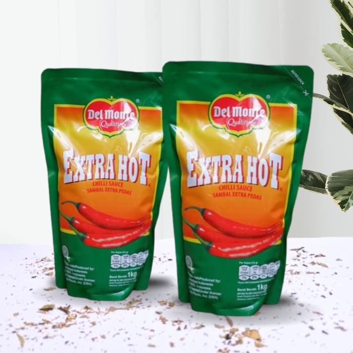 

Saus Delmonte Extra Hot 1kg Pouch / Saus Sambal Delmonte Extra Pedas / Bumbu Masak