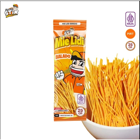 

Snack Stik Mie Lidi Balado Cemilan 25gr