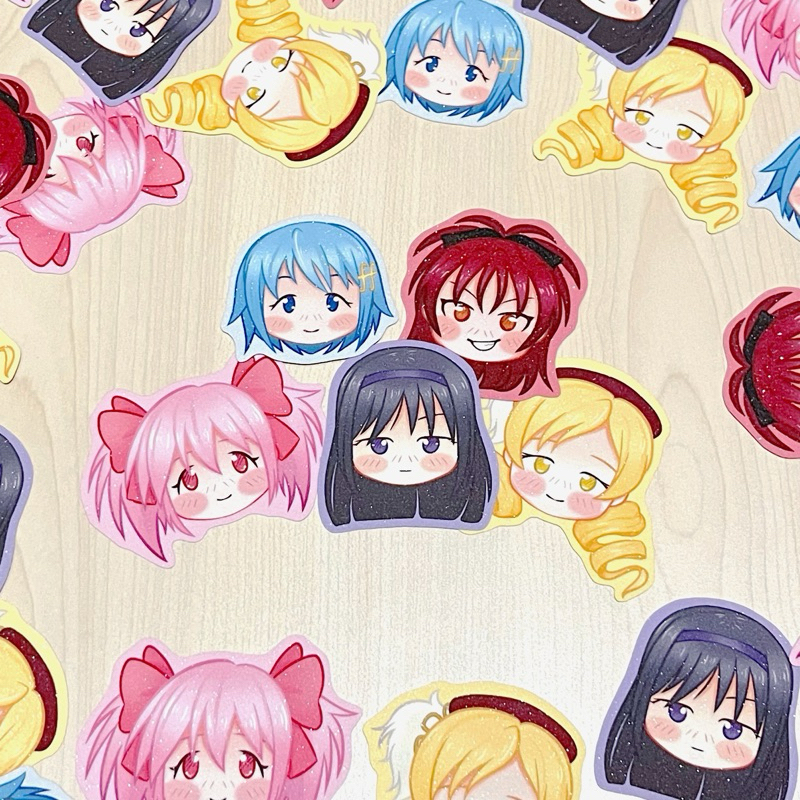 

Puella Magi Madoka Magica Glitter Diecut Sticker