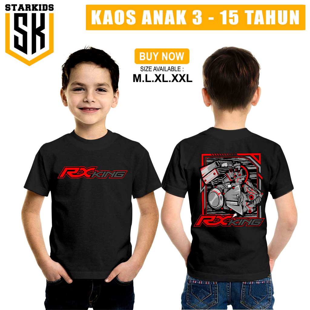 Kaos Anak mesin rx king / kaos Distro jet darat rx king 135cc / Atasan Combed / Tshirt Pria Wanita