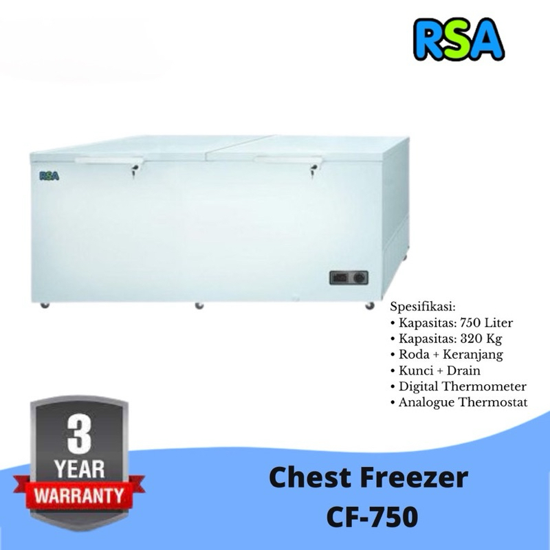 Chest Freezer Rsa Cf750 / Cf 750 / Cf-750 Freezer Box