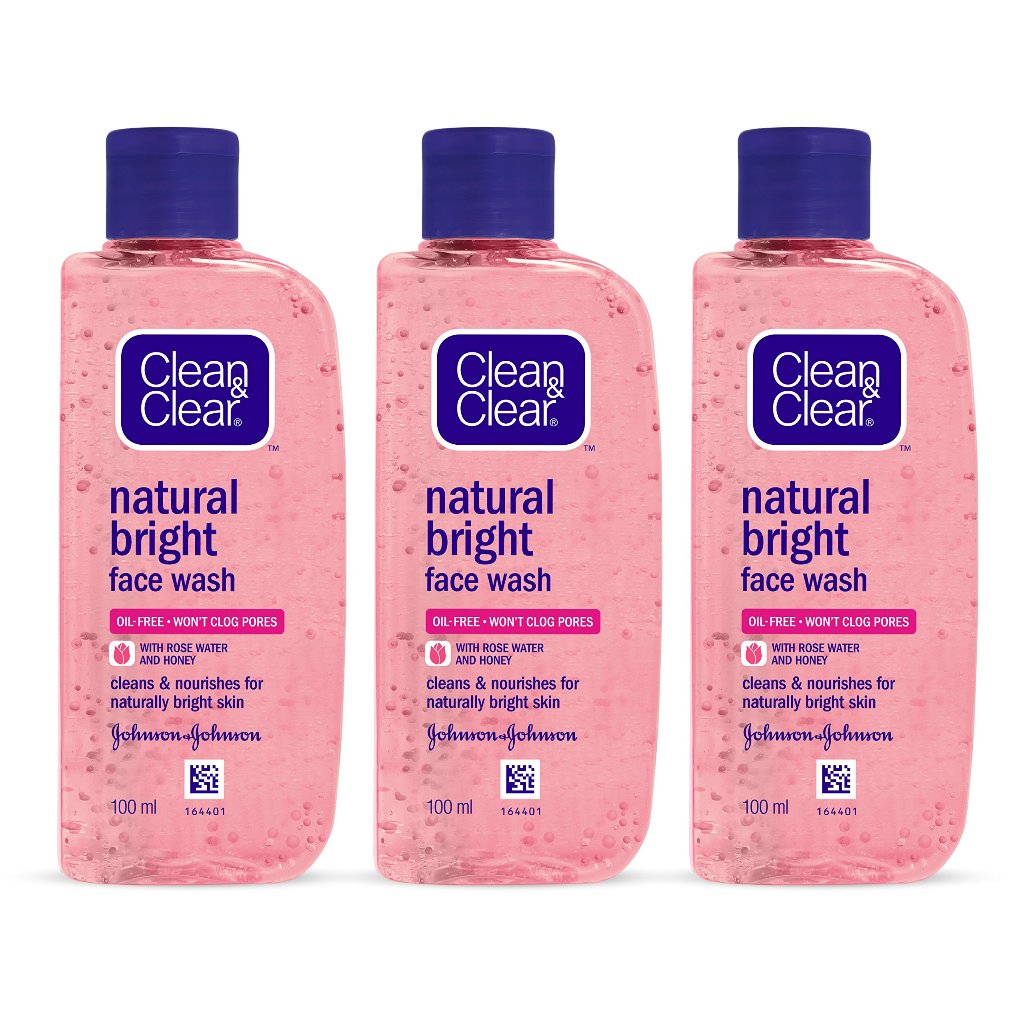 Clean and Clear Natural Bright Face Wash 100ml / Sabun Cuci Muka