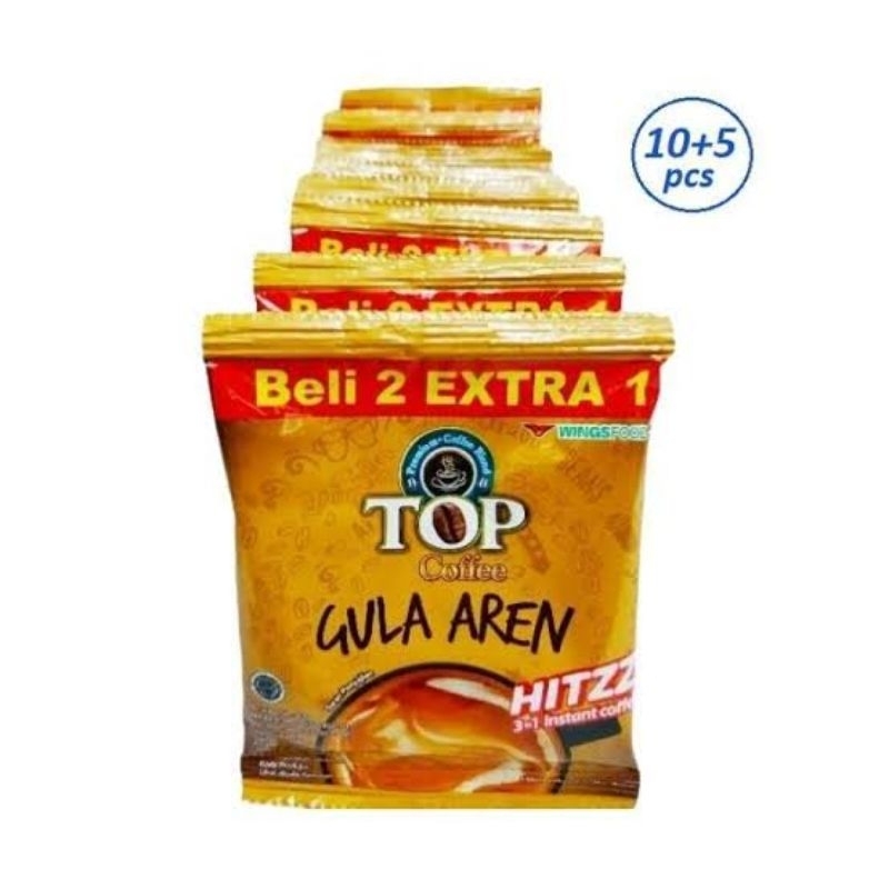 

Top Coffee Kopi Gula Aren 15 saset