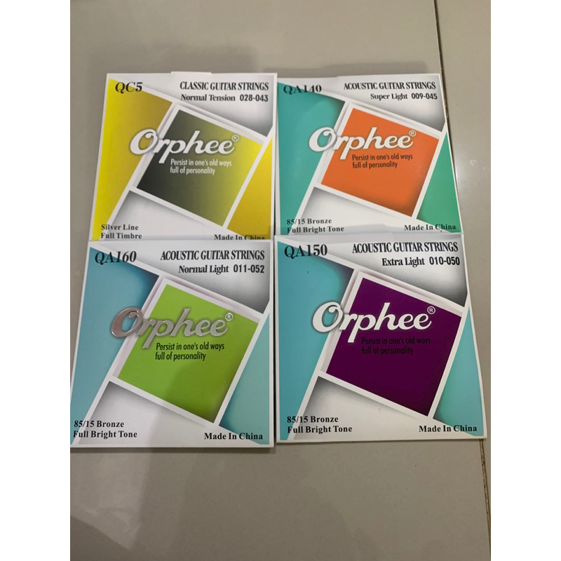 Senar gitar Orphee acoustic 09 010 011 Senar gitar Orphee Classic 028 QC5