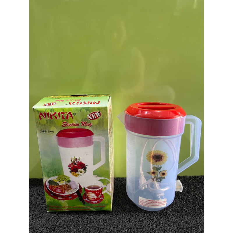 Eskan listrik plastik 2L Nikita / Teko listrik pemanas air