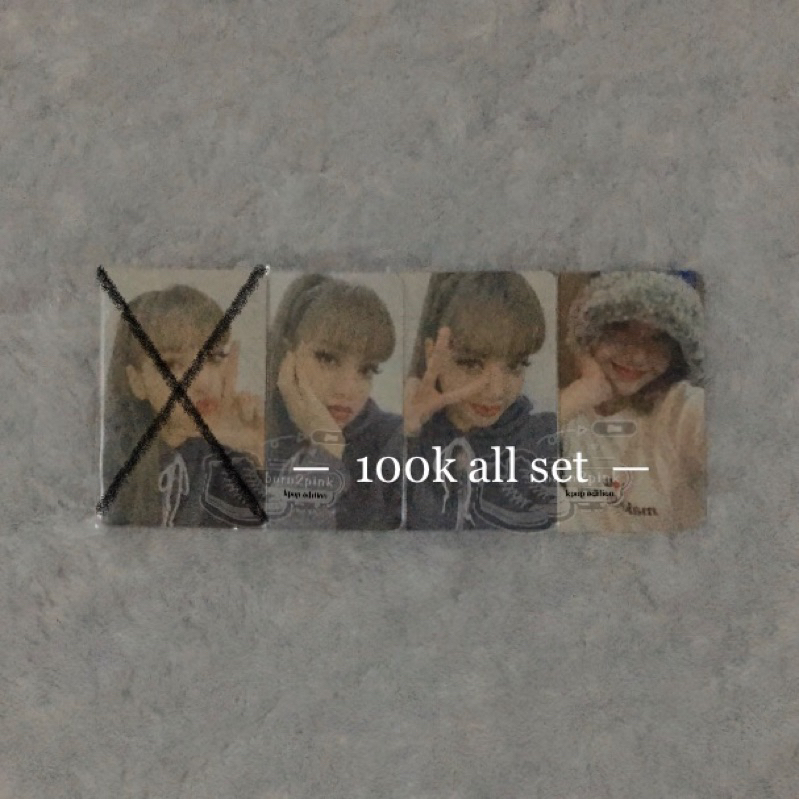 photocard pc pob lisa 0327 lalisa, ktown, applewood blackpink solo