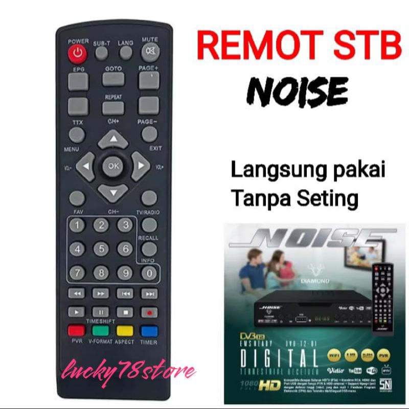 NOISE REMOT TV DIGITAL STB REMOT TANPA SETTING