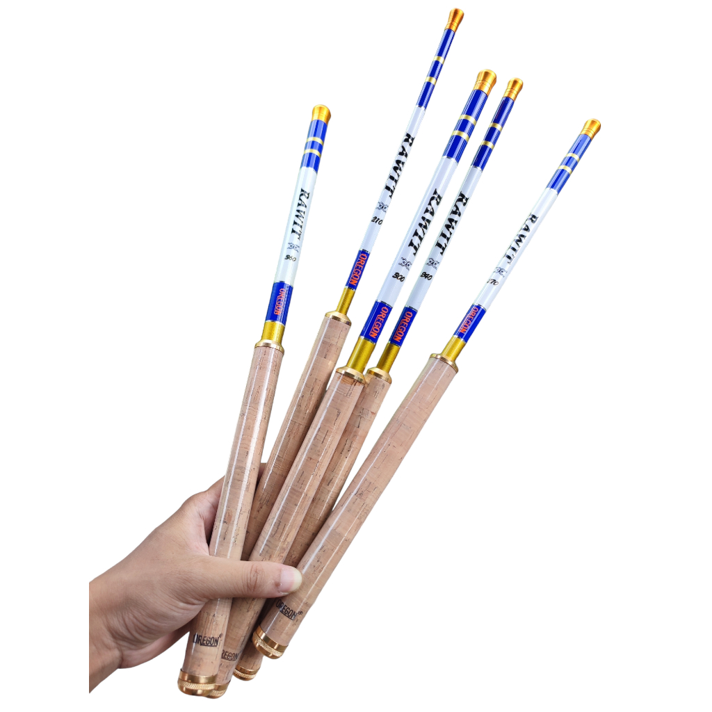 Joran tegek Rawit tenkara Carbon ruas pendek kaku handle busa cork kuat