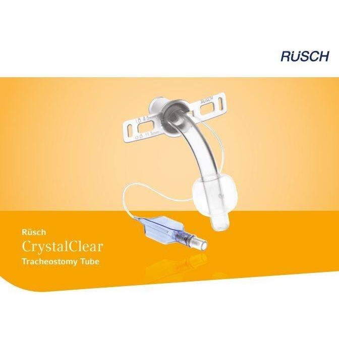 Rusch Tracheostomy Tube Kanul Trakeostomi Clear Original