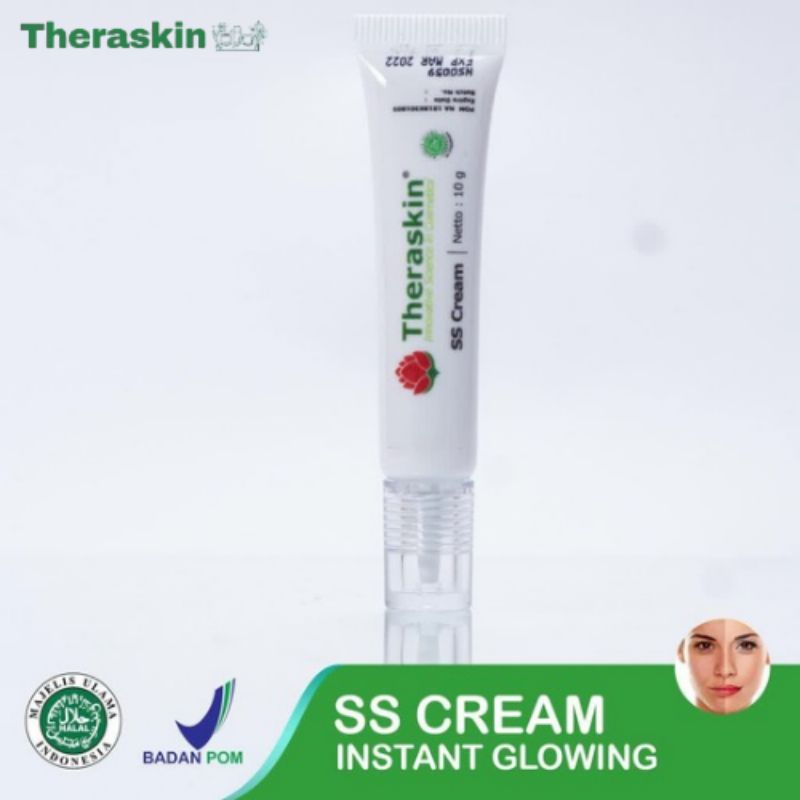 Theraskin SS Cream / Krim Pencerah/Antiaging/Alas Bedak Fondation